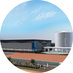 アブダビ国際空港新ターミナル向け地域冷房プラント（UAE）