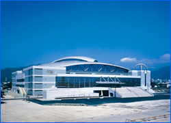 Nagano Bighat Olympic Ice Hockey Arena in JPN