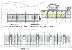 設計_太陽光パネル 屋外配置図