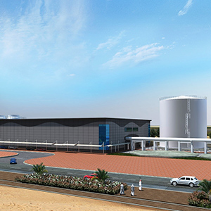アブダビ国際空港新ターミナル向け地域冷房プラント